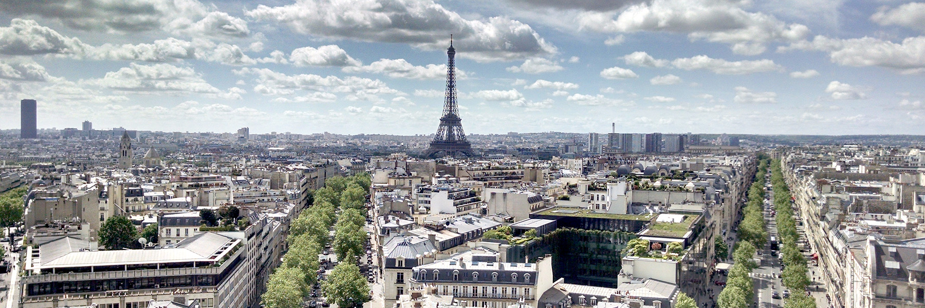 Aerial image of Paris, France.