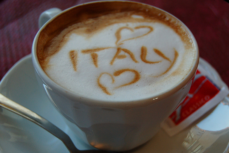 Cappuccino Loves Italy in Florence, Italy.