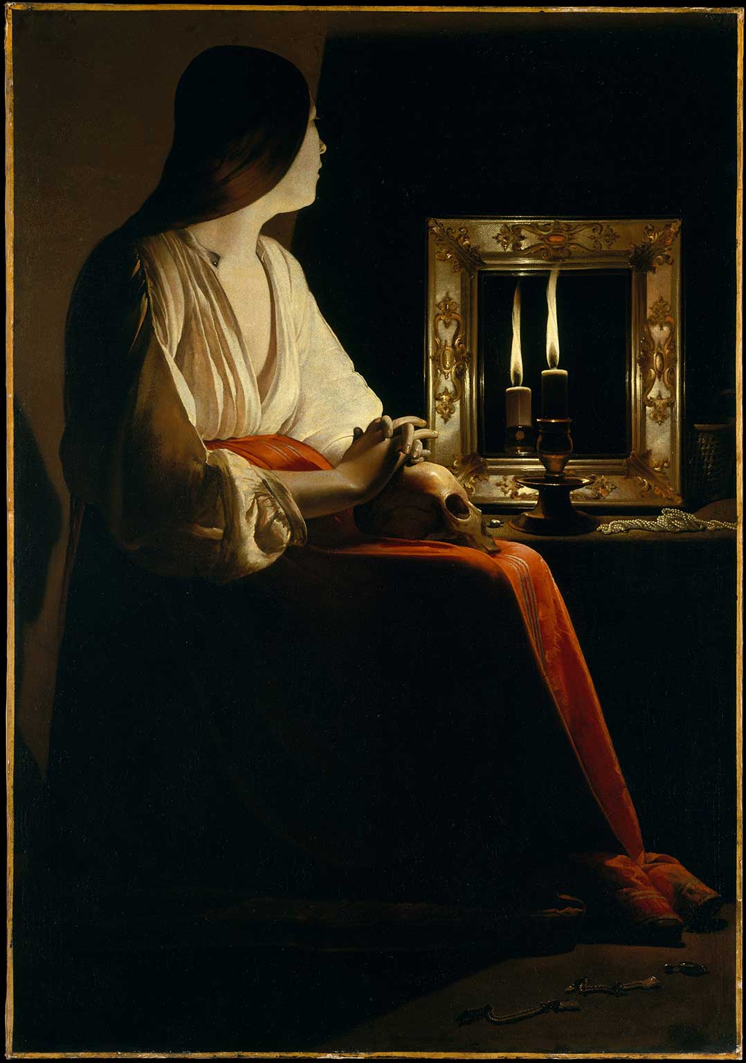 Georges de la Tour's "The Penitent Magdalen," which was one of the works discussed during the fall symposium “Thinking with Early Modern Painting: Self-Awareness, Bodies, Rhetoric.”