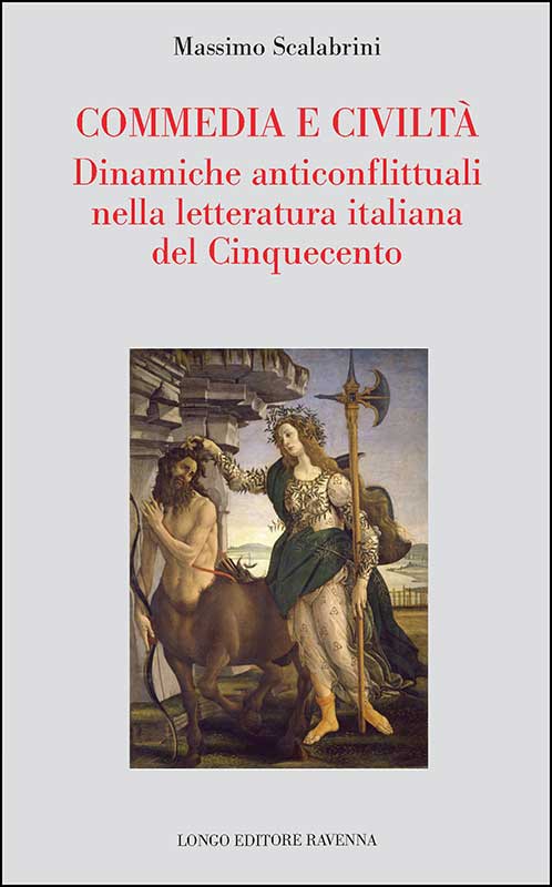 The cover of Commedia E Civiltà, which features a Renaissance painting against a gray background.