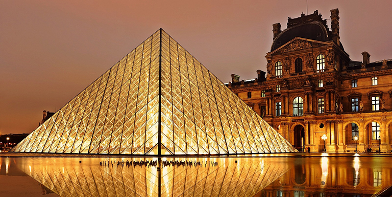 The Louvre in Paris, France.